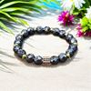 Picture of Anchor of Confidence:  FACETED Hematite Grounding Bracelet (17cm)