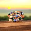 Picture of (medium) 7 Chakra Balance & Protection Bracelet