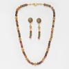 Picture of Earthly Rhythm Necklace: Unakite and Dalmatian  Set