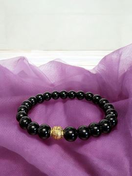 Picture of (15cm) Guardian of the Soul: Black Obsidian Bracelet