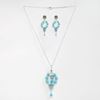 Picture of Turquoise Treasure: Solo Pendant With Earrings (without chain)