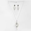 Picture of Pure essence: White Howlite Solo Pendant With Earrings (without chain)