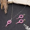 Picture of Blush Radiance: Pink Jade Solo Pendant With Earrings (without chain)