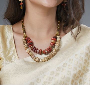 Picture of Desert Dream: Red Jasper and Picture Jasper Necklace